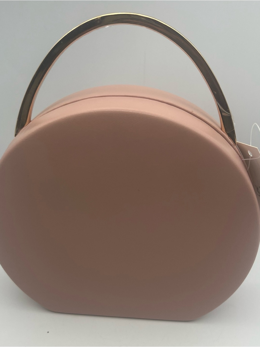 Chic Round Top-Handle Bag in Blush Pink